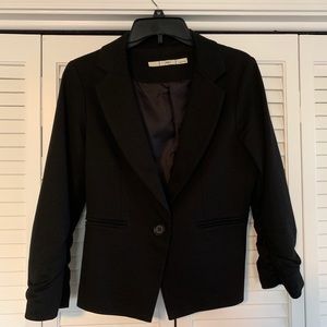 NOT FOR SALE. Black Waist-Length Suit Jacket